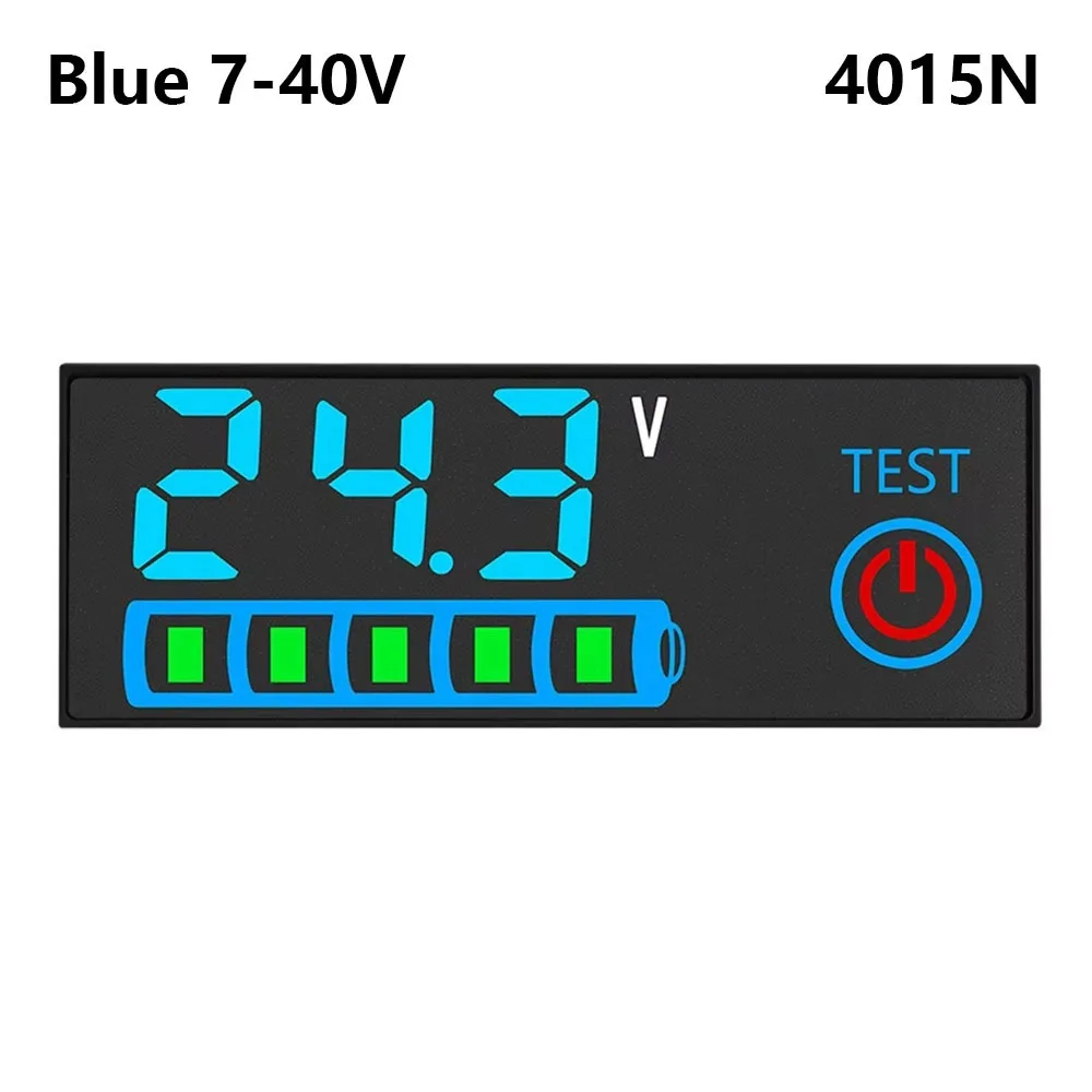 1Pcs DC 7-55V Battery Level Indicator 3S-14S LED Screen Battery Charge Indicator Board Low Voltage Alarm Power-Off Memory