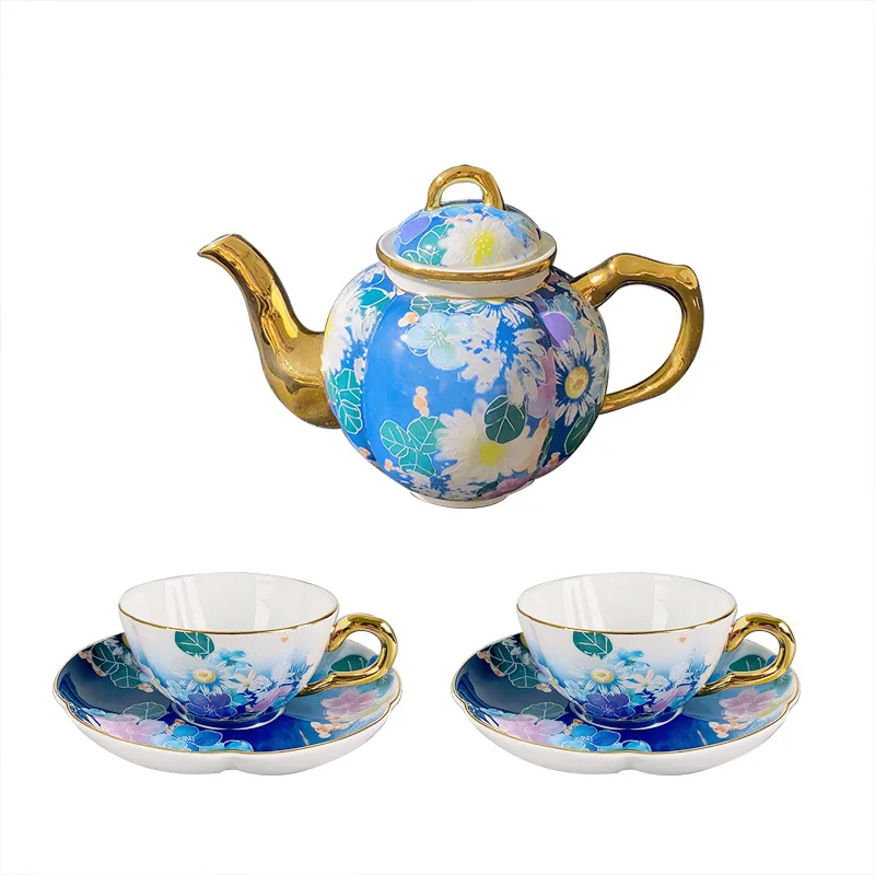 Tea Set for Girls Ceramic cups Beautiful Tea Pot Teaware Sets Coffeeware Sets  Coffee Cup & Saucer Gift Sets