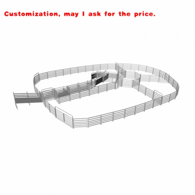 

custom.Galvanized Steel Farm Fence Gate Rural Breeding Livestock Metal Fence Panels Rural Fence Cattle