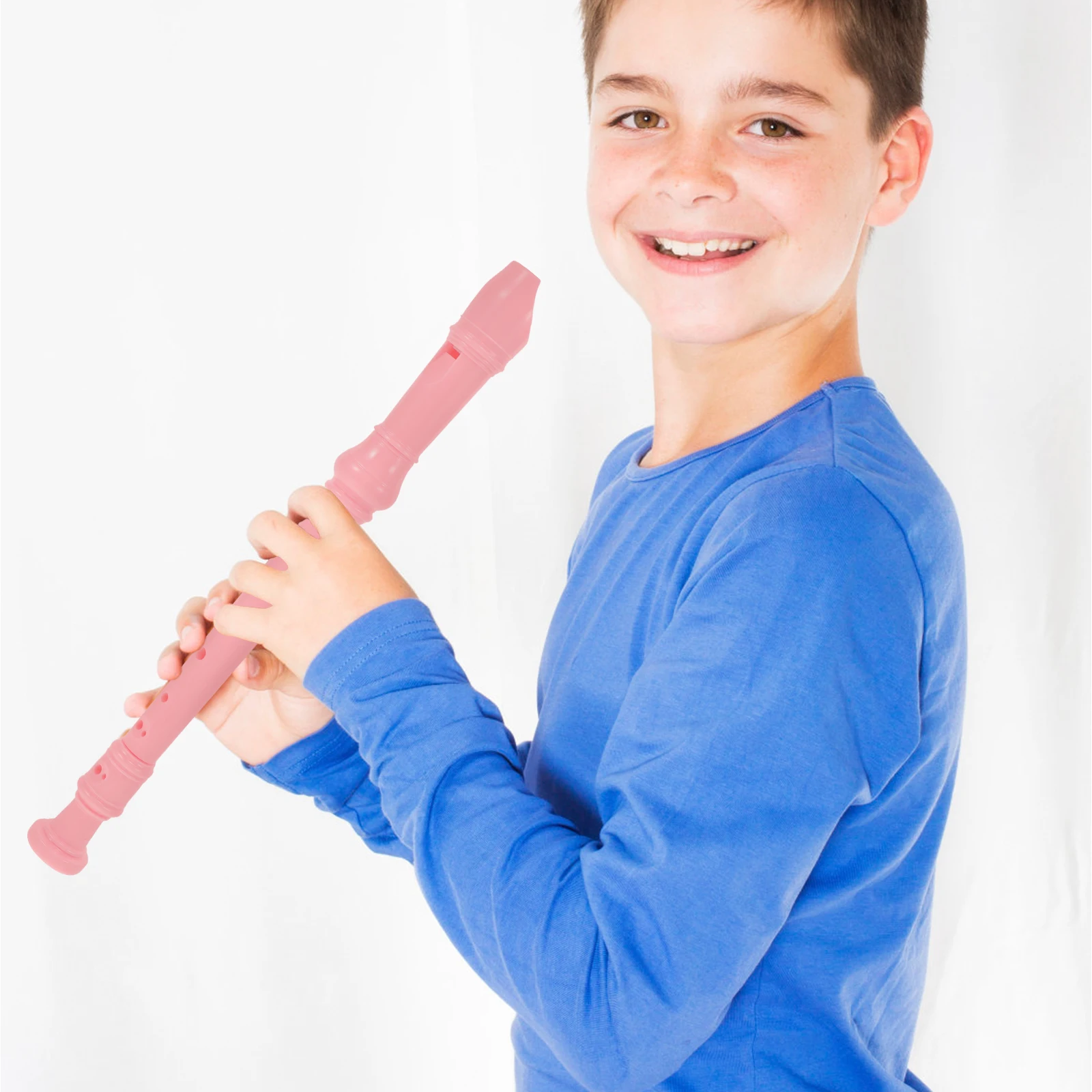 

8 Hole Soprano Recorder ABS Flute Instrument for Beginner Teens Cleaning Stick 8 Holes Design Uniform Sound Musical Plaything