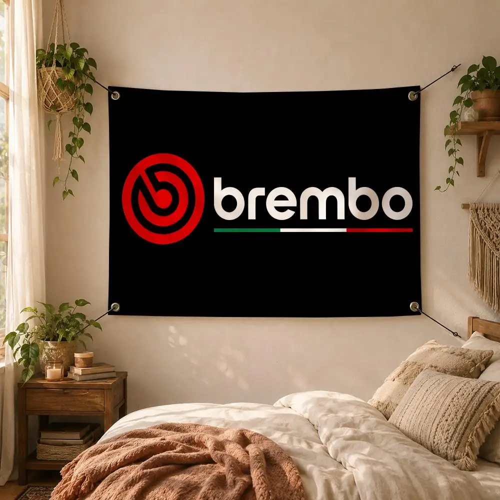 Car-Racing Performance Brembo Flags Decorative Flag Banner for Outdoor Garden Yard Camping Party Home Wall Hanging Decor
