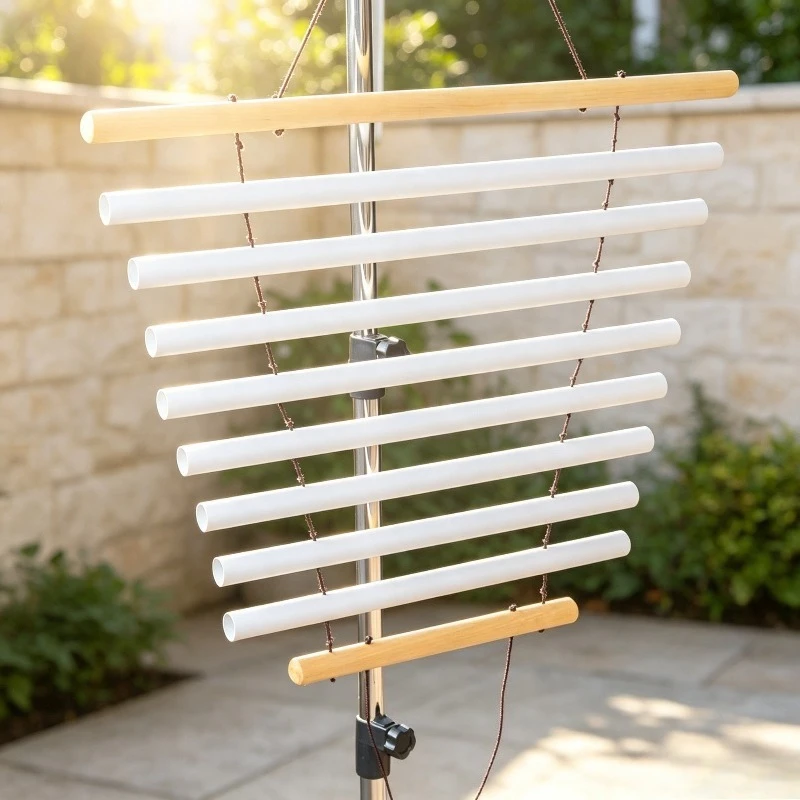 Crystal 8 Tone Wind Chimes Aluminum Outdoor Meditation Hanging Wind Bell Sound Healing Relaxation Bells Percussion Instrument