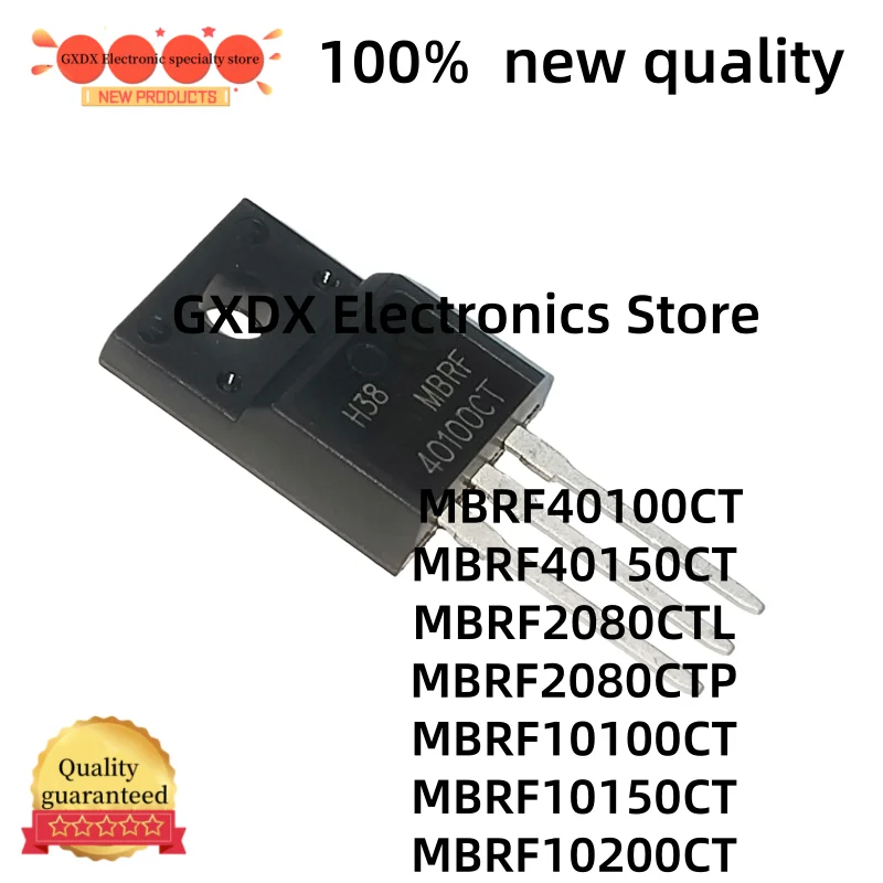 10–20 Uds100 % neue Qualität MBRF40100CT MBRF40150CT MBRF2080CTL MBRF2080CTP MBRF10100CT MBRF10150CT MBRF10200CT TO-220F