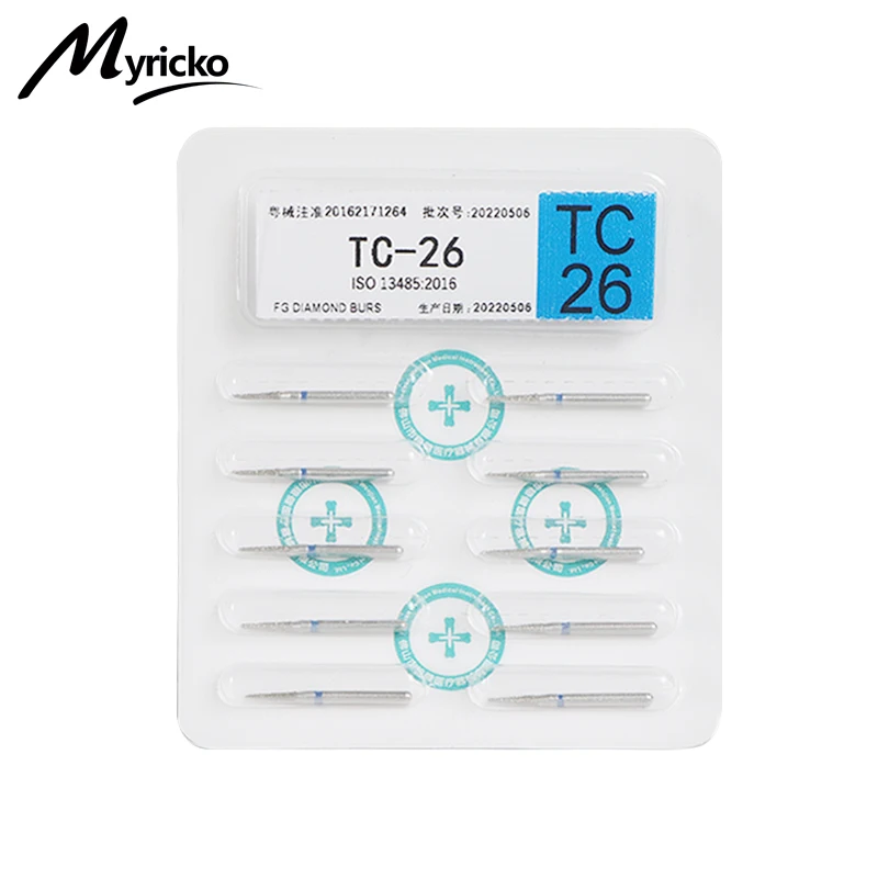 10 teile/paket Diomand Dental Burs Hartmetall Zahnmedizin Bohrer Zähne Polieren für Hohe Geschwindigkeit Handstücke Dental Versorgung Standard Partikel