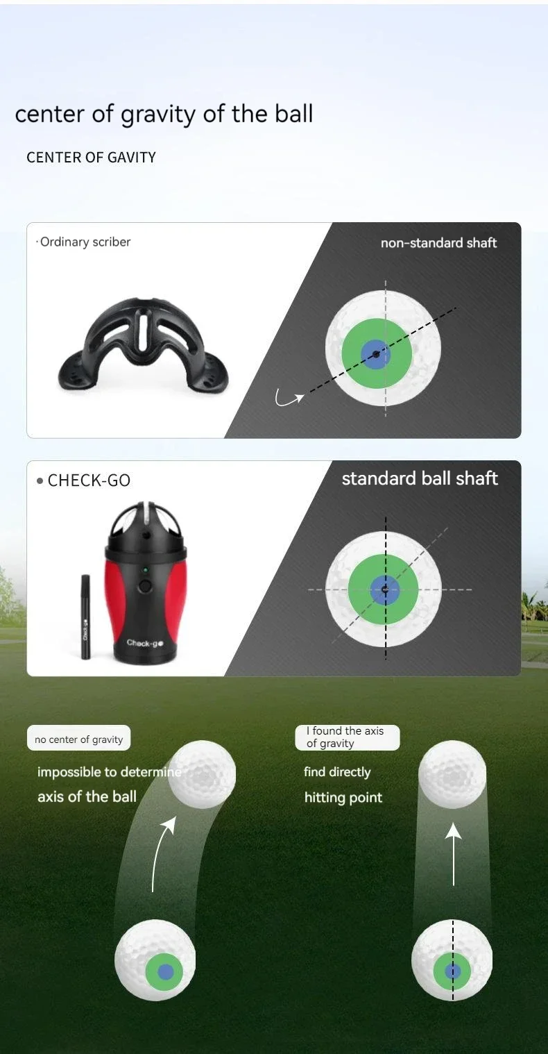 PGM Golf Electric Scriber Finds Rotates Center Of Gravity Distribution Line LED Ball Painter Accessories Ball Spot Marker Tool