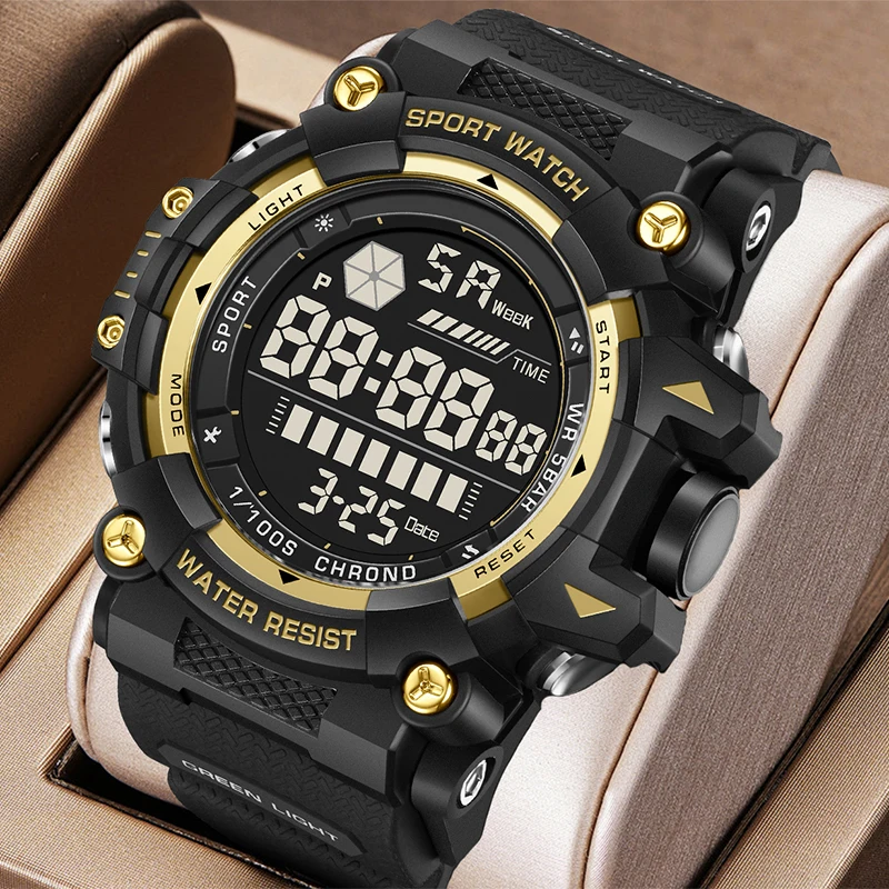 

FOXBOX Casual Military Watch Men Fashion Business Analog Digital Watch For Men Silicone Waterproof Men's Quartz Wristwatches