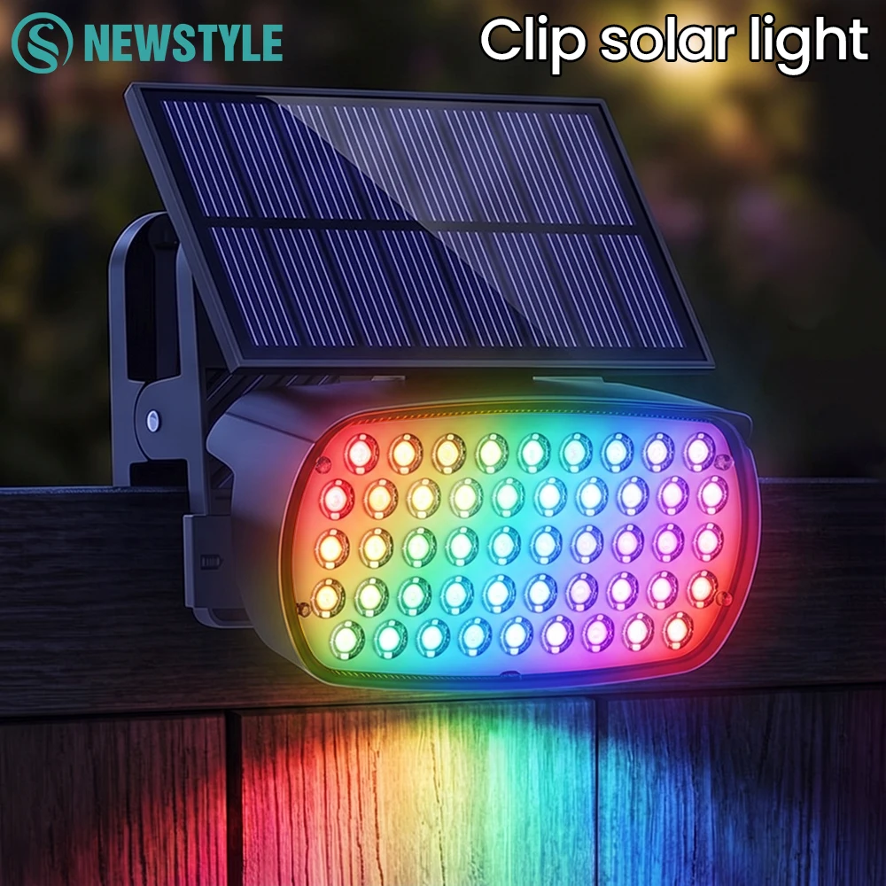 Multiple Installations Clip On Solar Landscape Lights Outdoor Waterproof IP65 Solar Powered Railing Light For Garden Decor