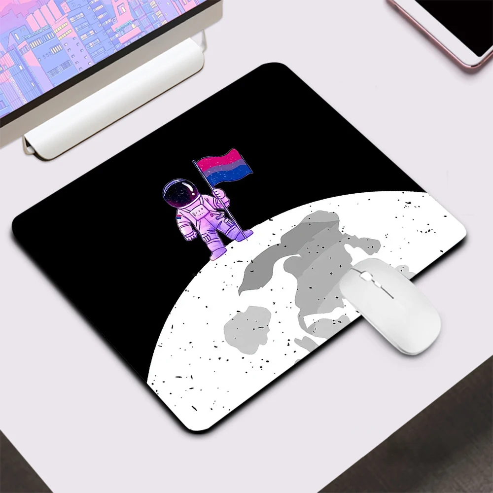 

Gay Lesbian LGBT Rainbow Pride Small Gaming Mouse Pad Computer Office Mousepad Laptop Keyboard Pad Desk Mat PC Gamer Mouse Mat