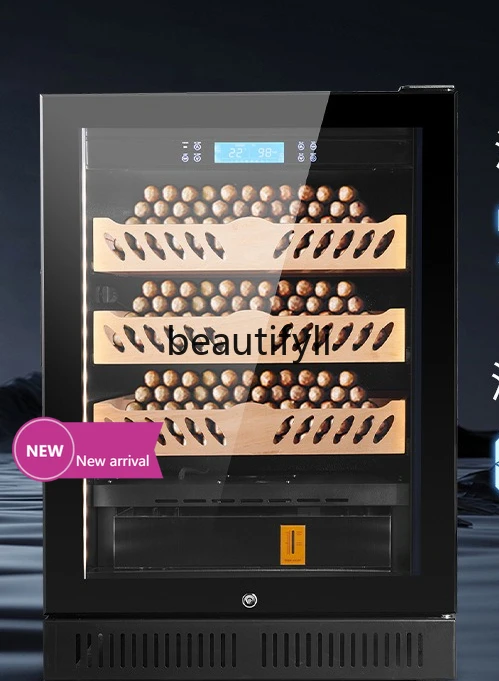 

Cigar Wine Cabinet Display Storage Cabinet Cedar Wood Naked Household Solid Wood Tea CabinetX