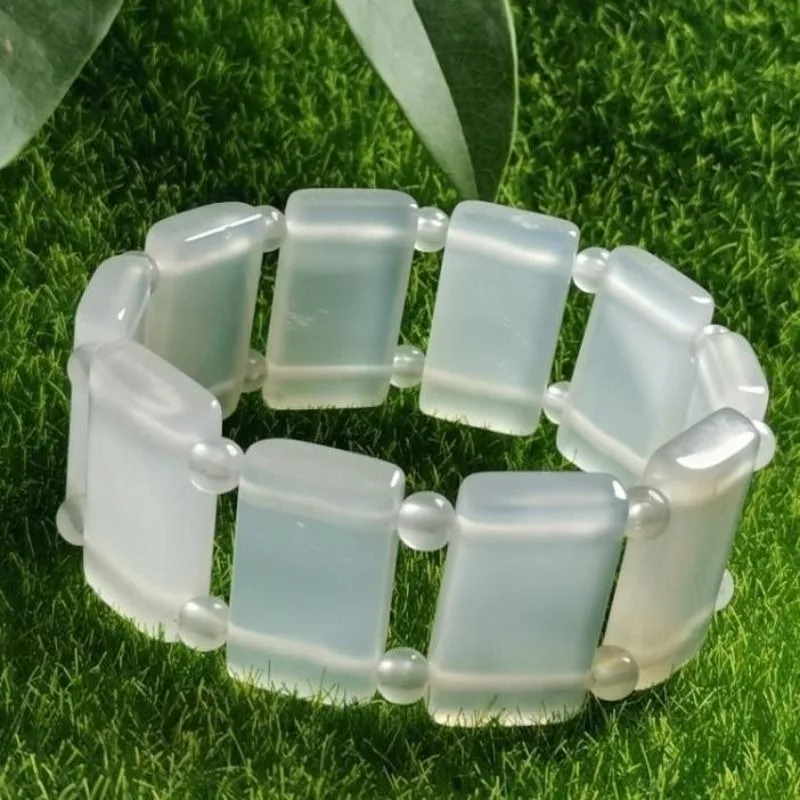 

Новый натуральный агат плюс бусины ручной ряд мужской и женский простой и универсальный браслет в китайском стиле