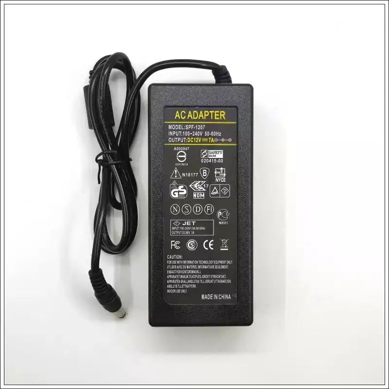 Replacement 12V 7A AC-DC Switching AC Adaptor Adapter Charger for Synology Disk Station DS110j DS210j DS211 DS211J Power Supply