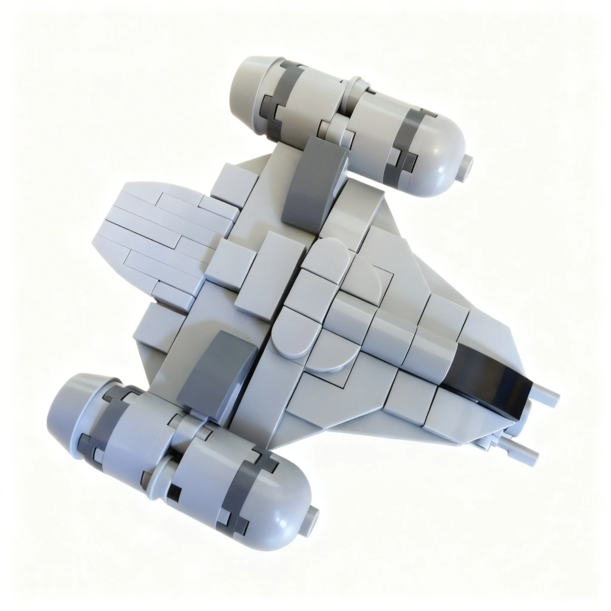 141pcs MOC Star Battle The Razor Crest - Micro -The Mandalorian The Mandalorian Model Building Blocks Christmas Gifts Toy Art 3D