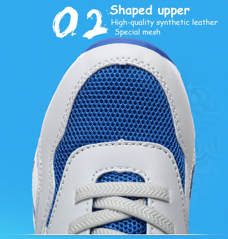 Atmungsaktive Sommer-Sportschuhe für Kinder im Alter von 5 bis 16 Jahren, rutschfester Lauf-Sneaker für Jungen für Kinder, bequeme Schul-Walking-Schuhe – Detail 4