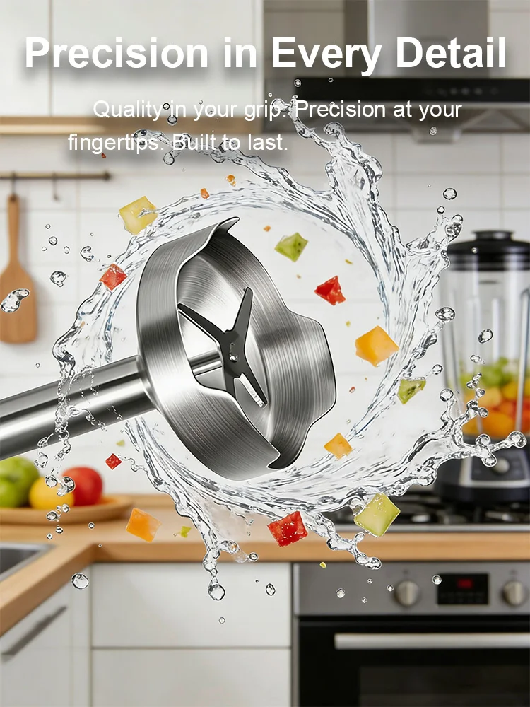 Hand Blender Sonifer SF-8178 800W Immersion Blender Stainless Steel Blade Turbo Speed Control Kitchen Smoothie Maker - view 4