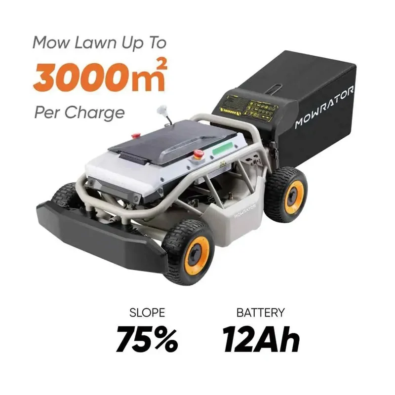 Wire Robotic Lawn Mower Automatic Robot Lawn Mower Slopes AI GPS RTK Garden Grass Cutting