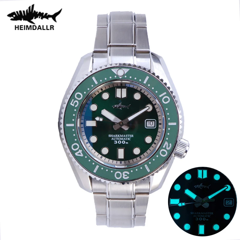 Heimdallr-Reloj de pulsera mecánico para hombre, cronógrafo de buceo de 300M, zafiro, Vintage, deportivo, movimiento automático, luminoso, BGW-9, ST2130