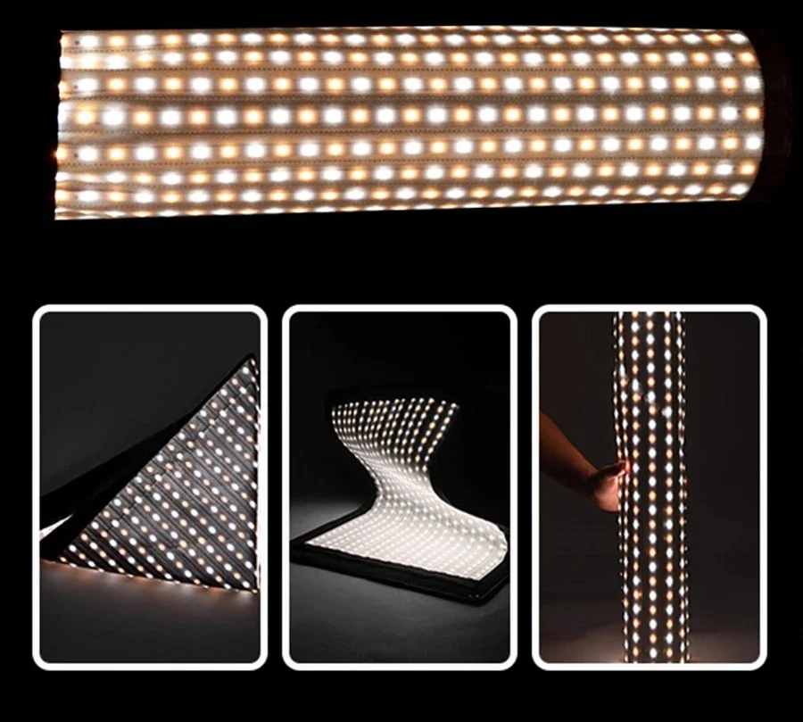 FL60W 100W 150S Roll light Flexible led photography Flexible filling light Portable outdoor interview soft light