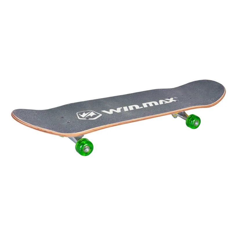 لوح تزلج أرضي مقاس 31 بوصة مكون من 9 طبقات من خشب القيقب المفضل صف مزدوج لوح تزلج مقعر بنمط شعبي لوح طويل للرياضات الخارجية