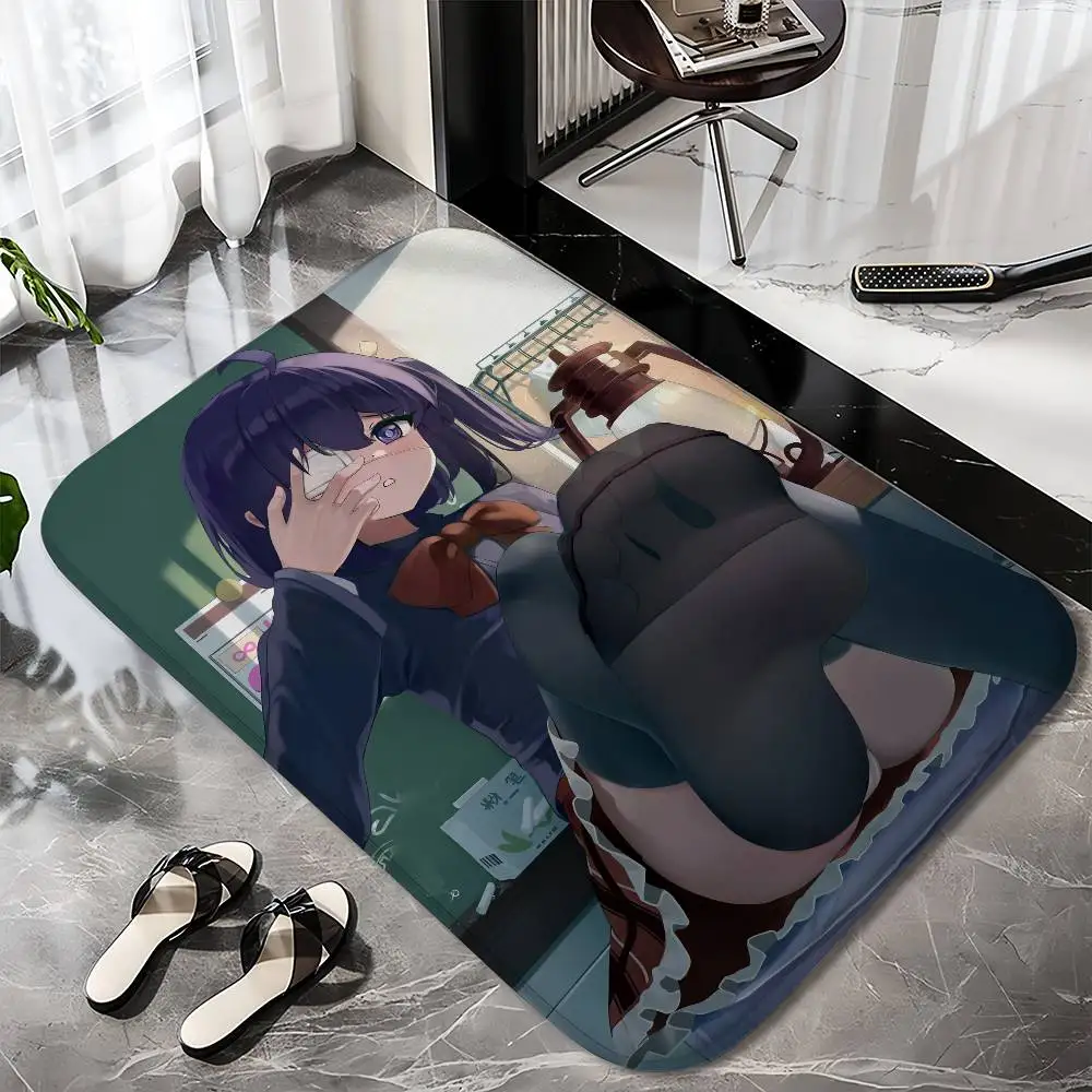 

Takanashi Rikka Sexy Floor Mat Printed Large Carpets Room And Bedroom Carpets Bathroom Anti Slip Door MATS Small Carpets