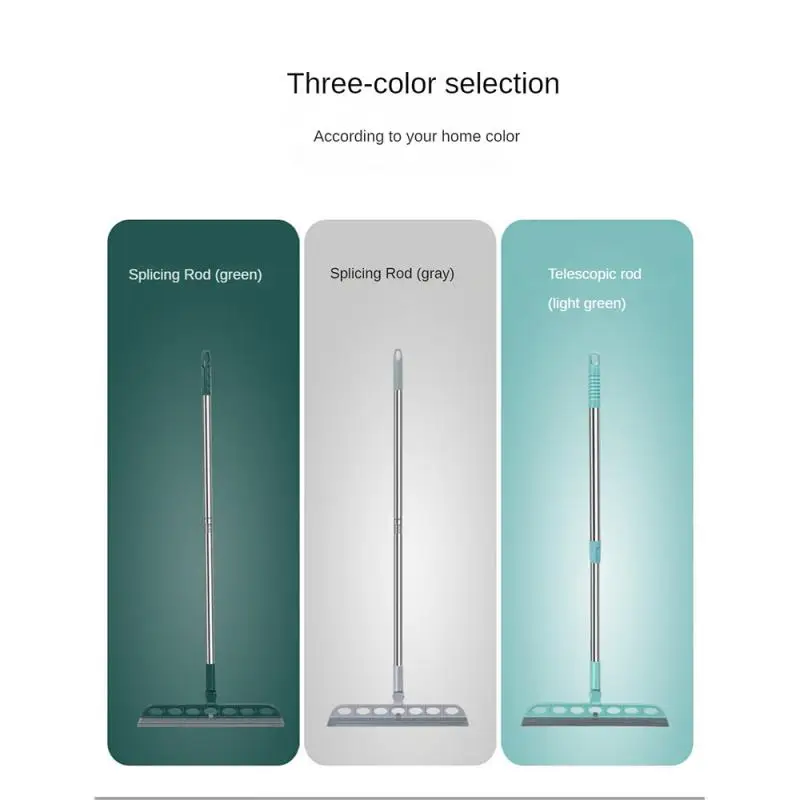 Silicone Scraper Broom Long Handle Telescopic Magic Cleaning Brush Floor Window Glass Wiper Household Bathroom Sweeping Tools