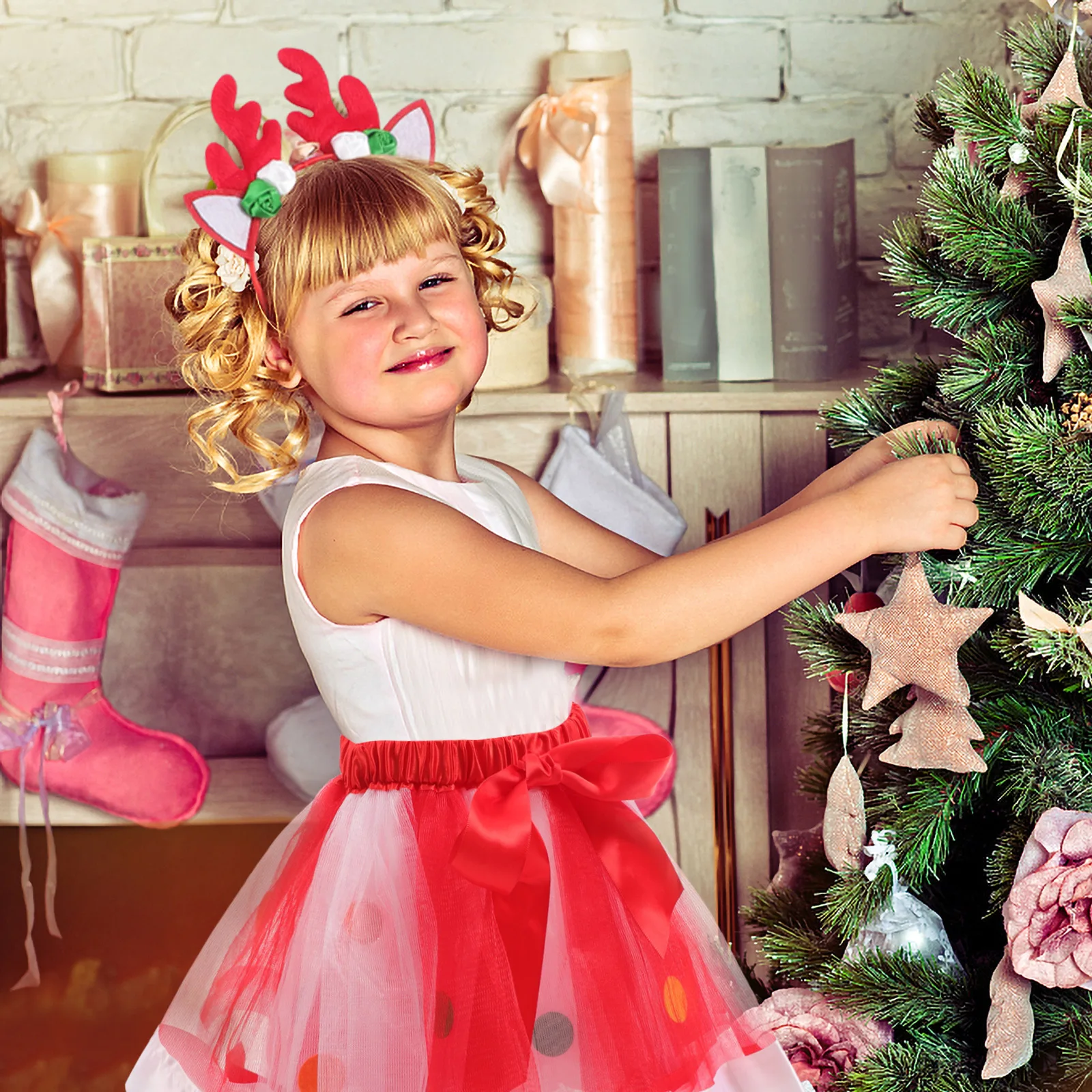 

Christmas Children's Tulle Skirt Soft Comfortable Gauze Skirt for Parties Dress Birthday Gift