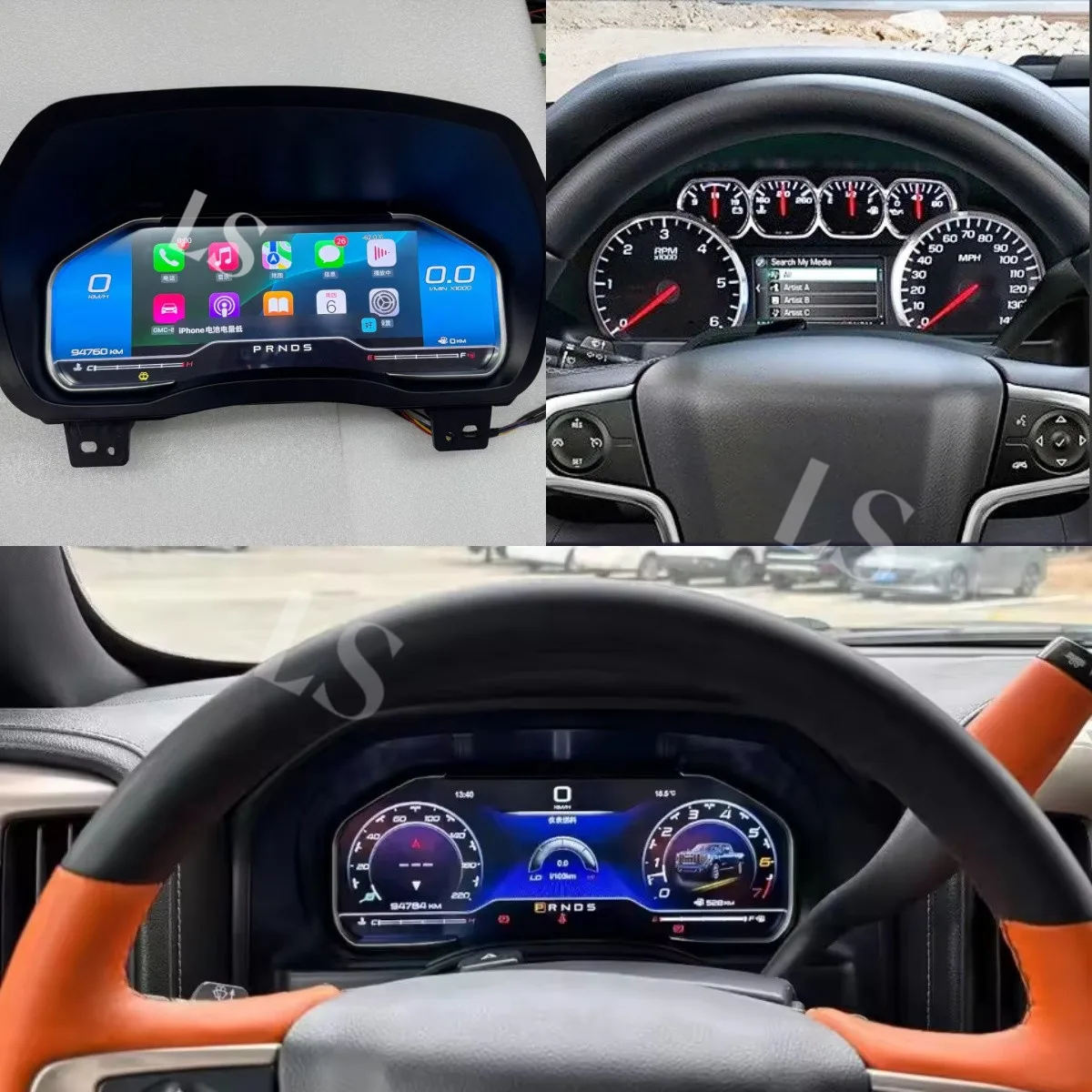 For Chevrolet Silverado 2013-2019 For GMC-SIERRA2014-2020 LCD instrument panel Speedometer Head Unit Meter Screen Linux
