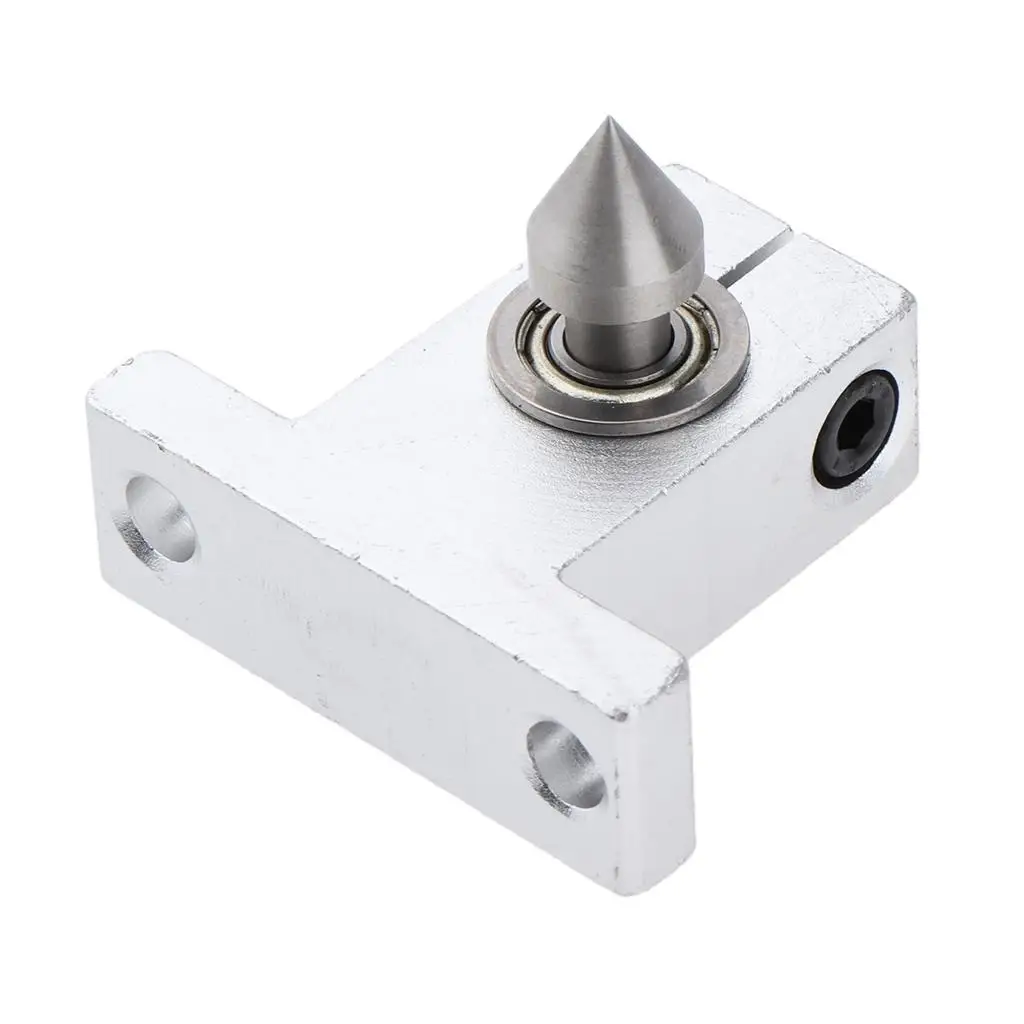 Wood Lathe Tailstock Drill Chuck Live Center for Mini Lathe Machine with Precision Bearing Alloy