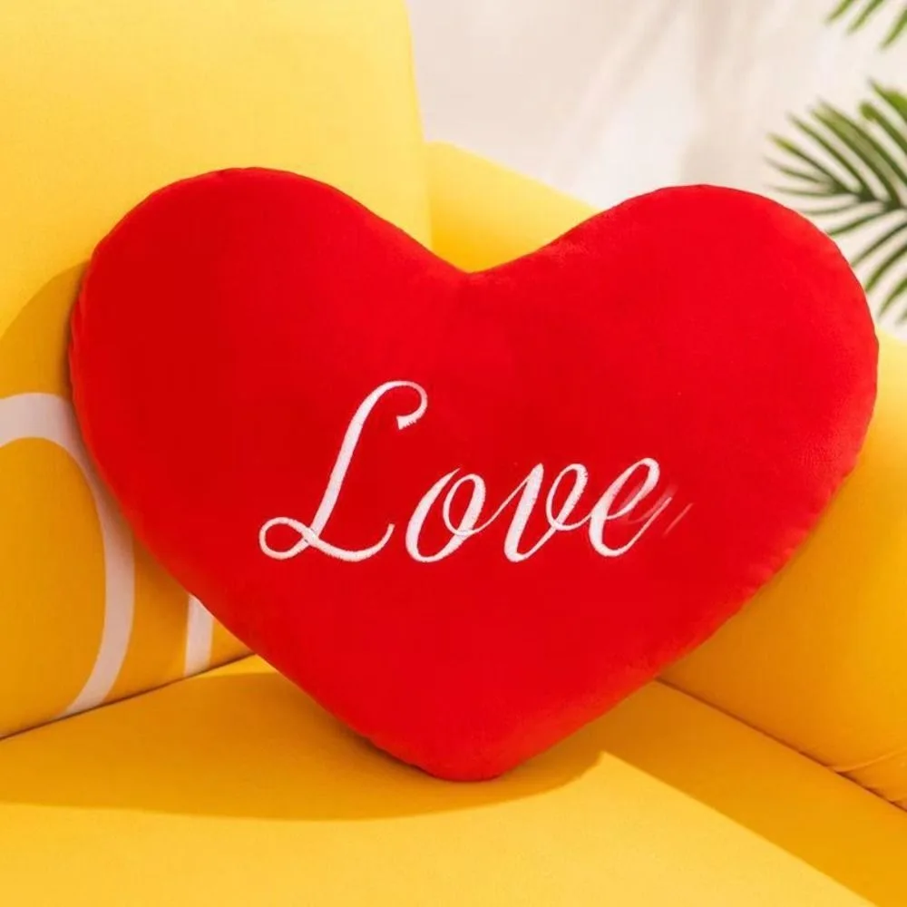 Hot Heart Shape Heart Pillow Red Color Valentines gift Soft Pillow Pink Color Pillow Home Decorative