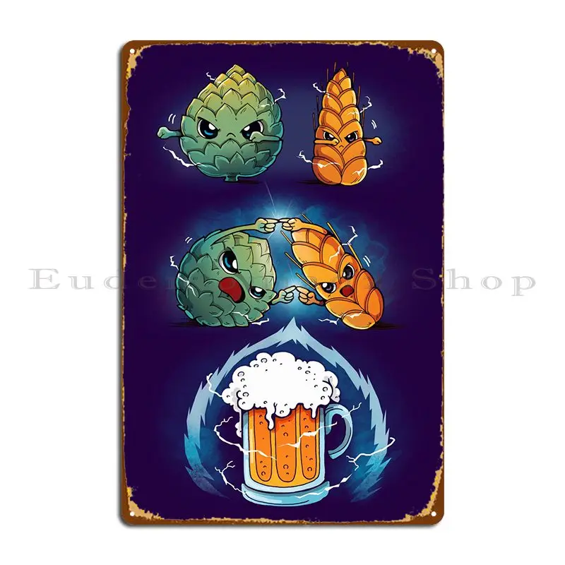 Beer Fusion Ultra Violet Metal Plaque Poster Mural Party Plates Design Designing Club Tin Sign Poster