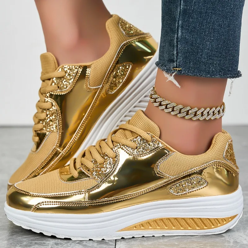 

Women's Sneakers Breathable Plus Size Casual Shoes Fashion Lace Up Comfortable Running Shoes High Quality Hot Sale Women Shoes