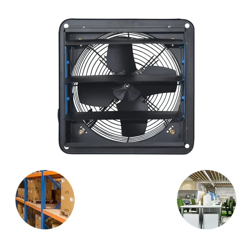 

Industrial Blinds Exhaust Fan Fresh Air and Removes Odors Metal Blades Are Anti-corrosive and Rust-proof