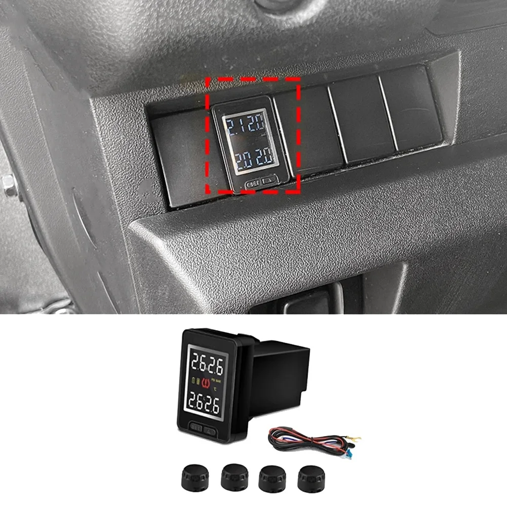 Wireless TPMS Tire Pressure Monitoring System with LCD Display Embedded Monitor for Jimny JB74 JB64 2022-2020