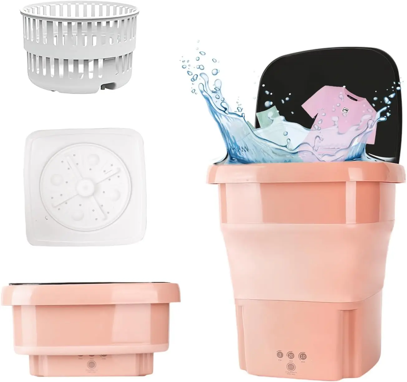 

Мини-портативная стиральная машина с верхней загрузкой, 15 л, сушилка, складная стиральная машина «Лакарты», целевая бытовая мини-стиральная машина с верхней загрузкой