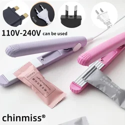 Mini Portable Heat Sealing Machine Food Vacuum Sealer Seal Packing Plastic Impulse Sealer Household Bag Clips Handheld