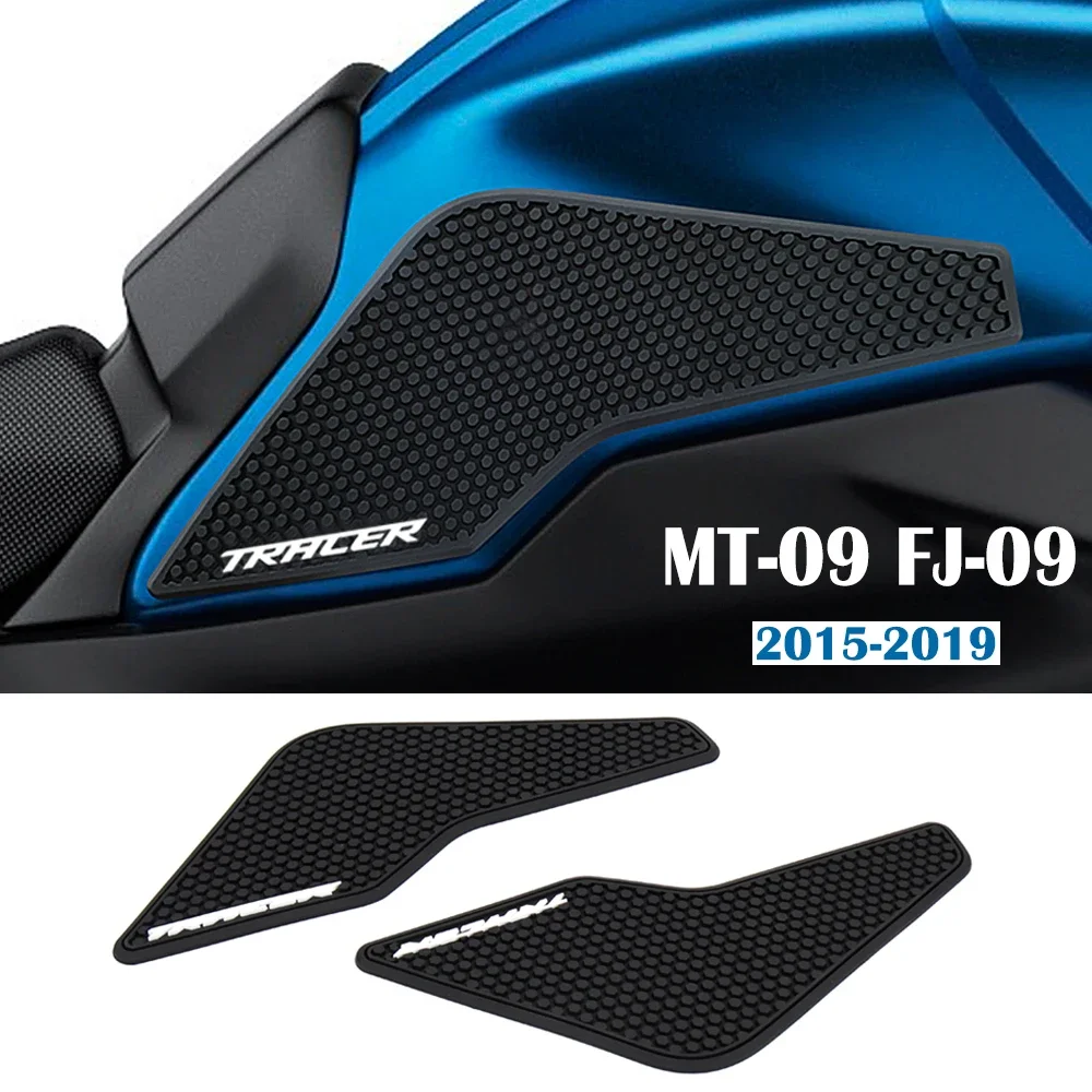 

For YAMAHA Tracer MT09 FJ09 Tracer 900 2015-2019 2018 2017 2016 Black New Motorcycle Stickers Anti Slip Fuel Tank Pad Knee Grip