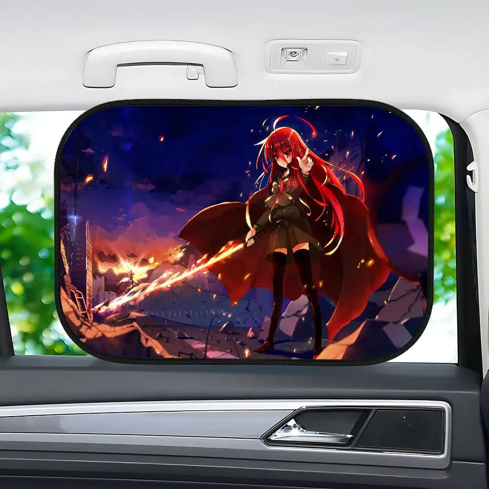 S-Shakugan No S-Shana 1-Pack نافذة السيارة الجانبية ظلة العزل الحراري امتصاص ثابت سيارة حاجز الشمس سائق الظل الداخلي