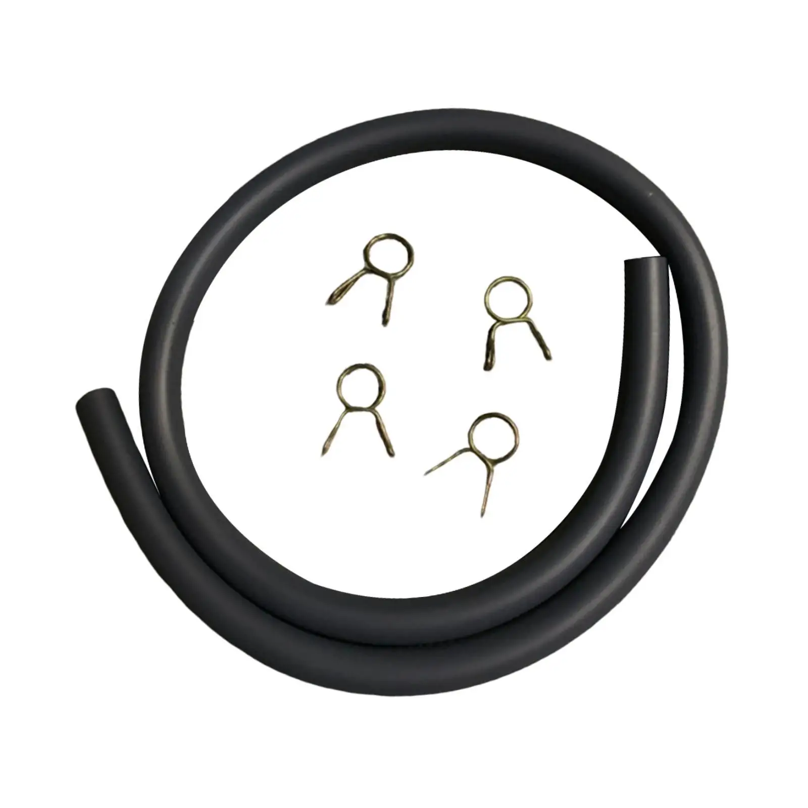 Professional Rubber Fuel Line Hose with Stainless Steel Clips for 125CC 150CC Motorcycle Complete Oil Hose Kit