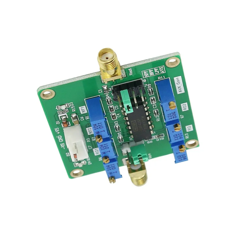 B68C UAF42 High Pass Low Pass Band Pass Active Filter Adjustable Frequency Gain Q Value Universal Filtering Board