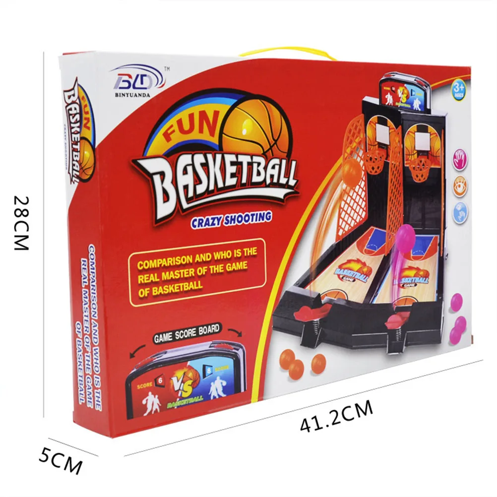 

Mini Finger Basketball Game Durable Plastic Double Player Desktop Parent Child Interaction Improve Creativity Coordination