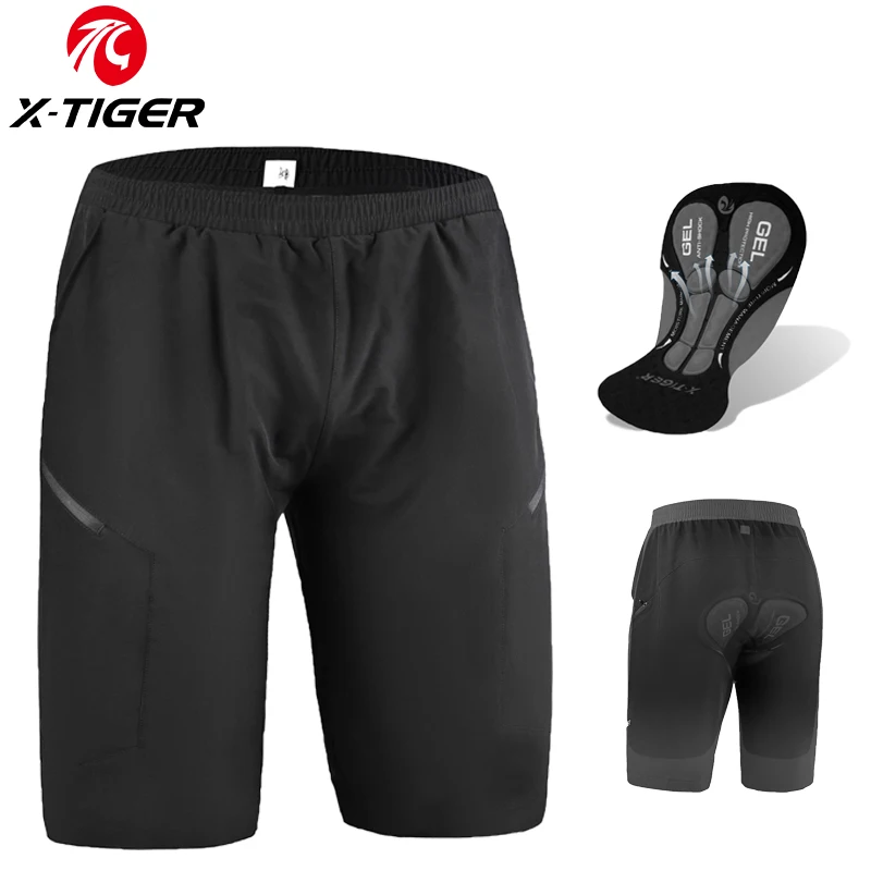

X-TIGER Mountain Bike Shorts Men's 5D Gel Pad Shockproof MTB Road Bike Shorts Motorcycle Racing Cycling Clothing Equipmen
