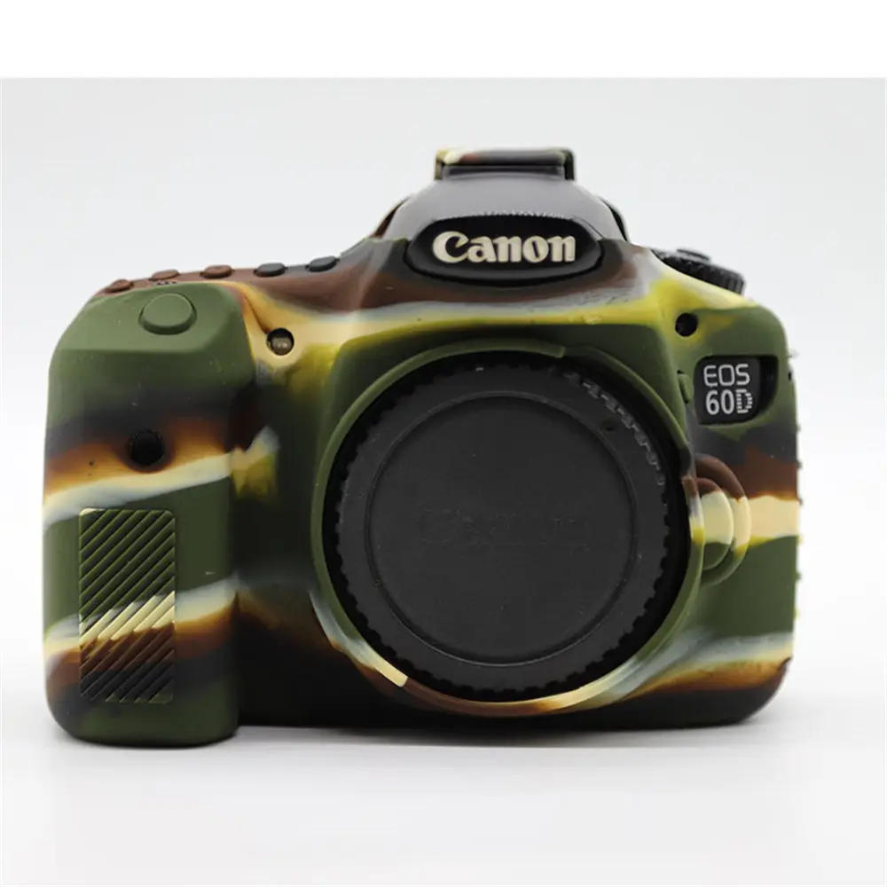 Soft Silicone Armor Body Case For Canon EOS 60D Protective Camera