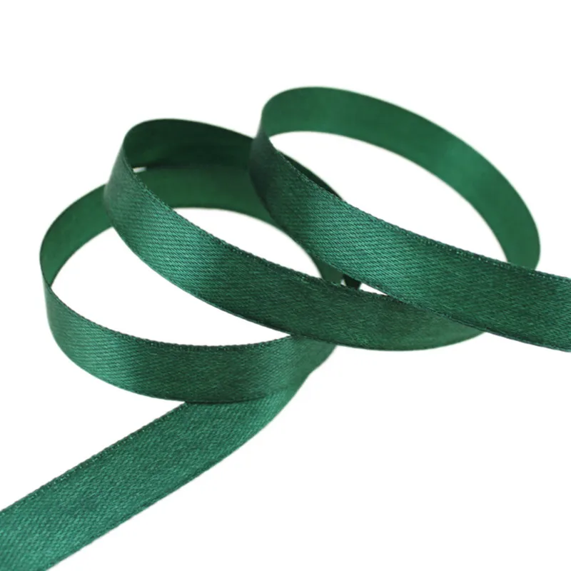 (25 yards/roll) 6mm green Satin Ribbon Wholesale Gift Packing Christmas decoration diy Ribbons roll fabric