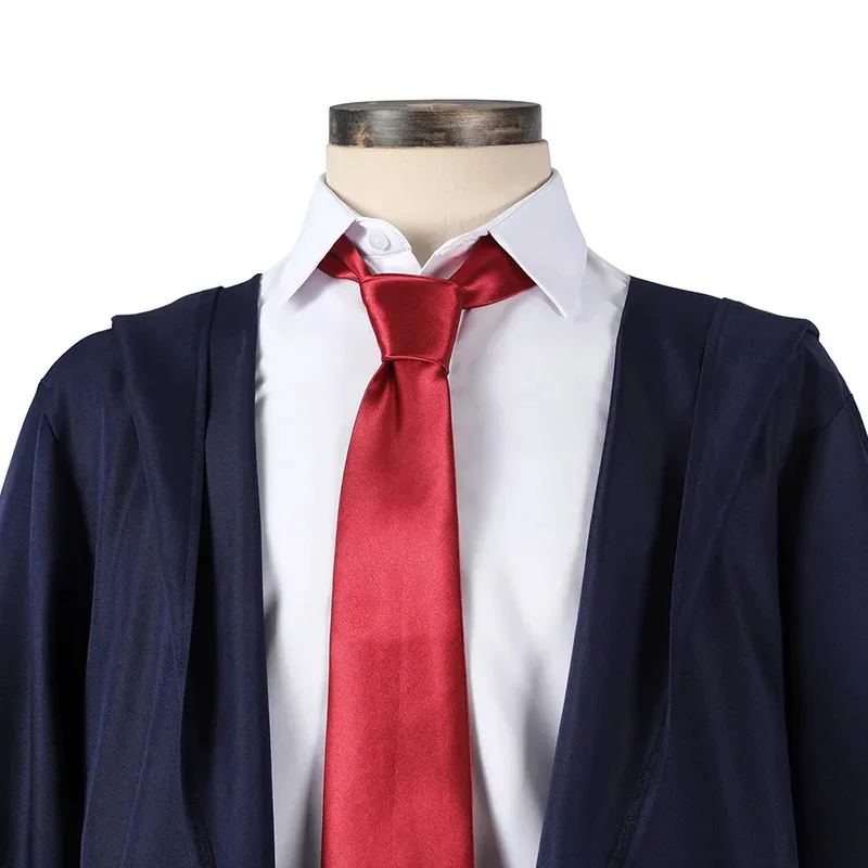 2025 Mashle Magic and Muscles Mash Burnedead Cosplay Costume Wig Trench Black School Uniform Men Anime Outfit view 5