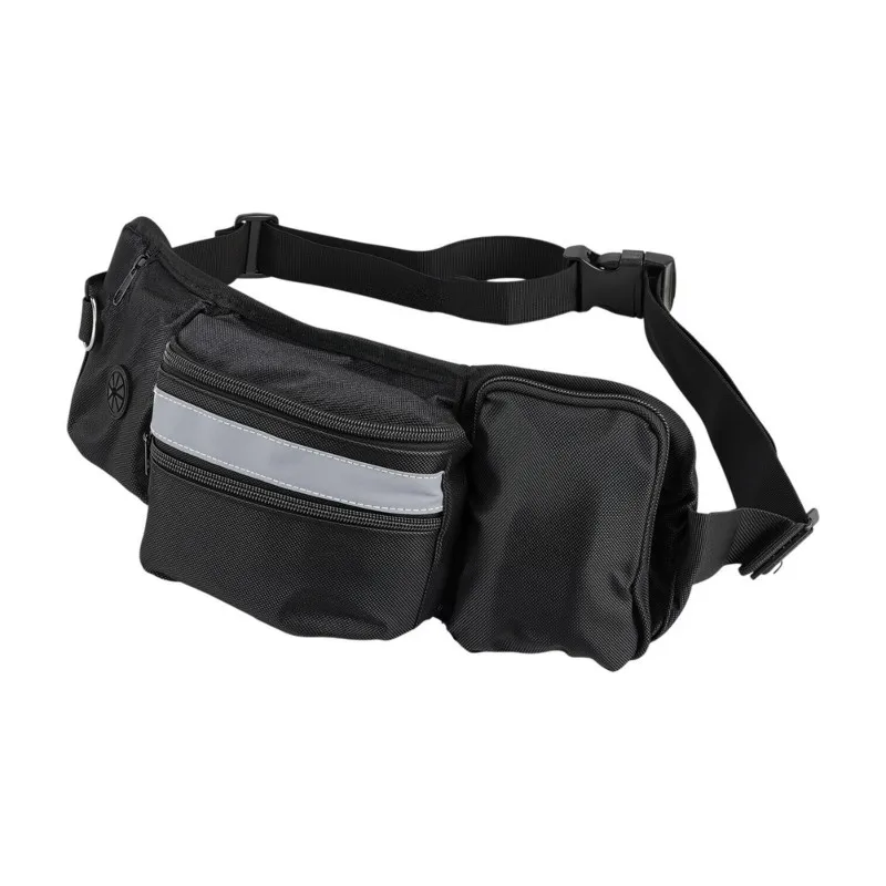 Universal Black Dirt Bike Waist Pack Off-Road Motorcycle Riding Belt Bag Waterproof Multi-Pocket Fanny Pack Storage Bag