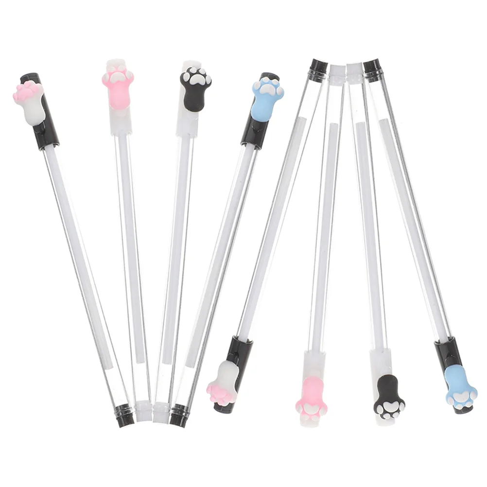 

8 Pcs Cat Claw Gel Pen Neutral Cartoon Student Black Ink Bulk Office Kids Gift Adorable Cute Stationery Writing Tool