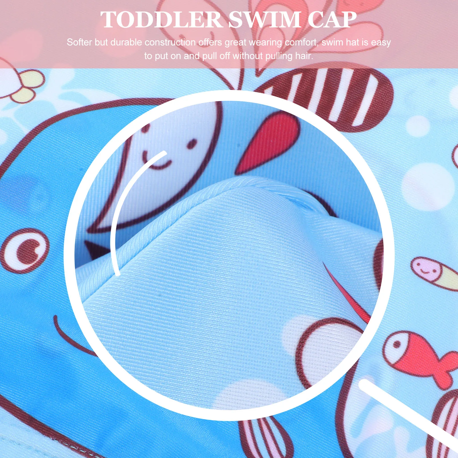 

2pcs Swimming Caps for Kids Children's Swim Hat Unisex Elastic Ladies Floral Stretchy Bathing Cap Hair Protection for Women