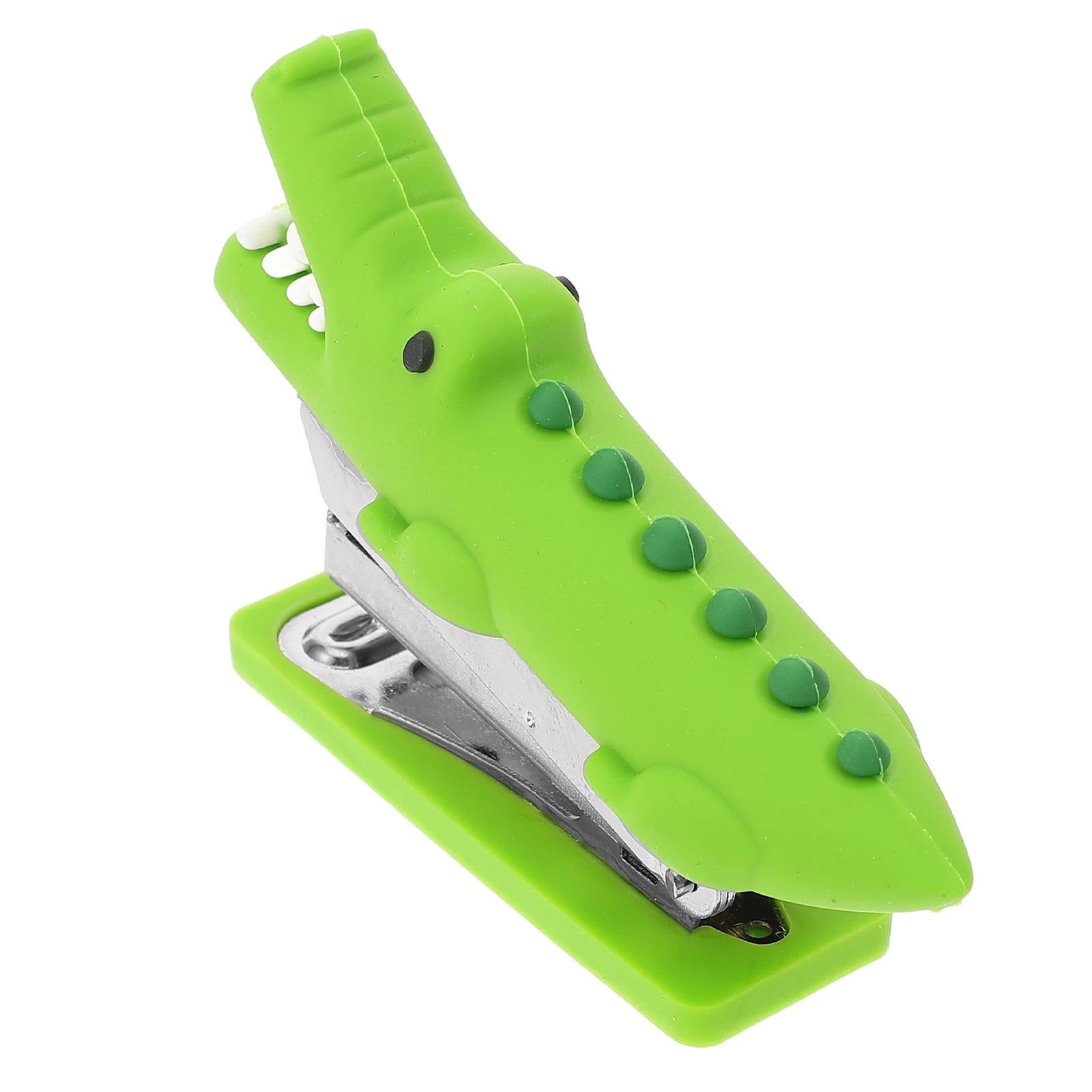 

Mini Stapler Hand Held Cartoon Reusable Light Green Office Supplies Cute Desktop Small Student Stationery Desk Kids Teacher