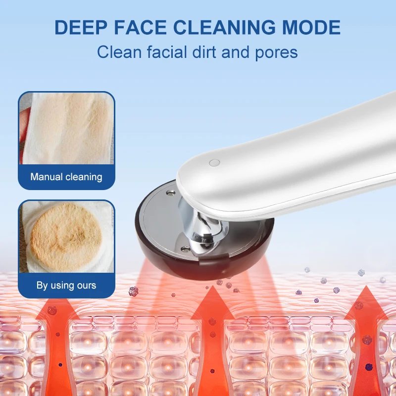 VLVEE Face Beauty Device Eye Care Instrument Deep Cleaning EMS Facial Lifting Massager Fade Wrinkle Hot Compress Skin Tighten