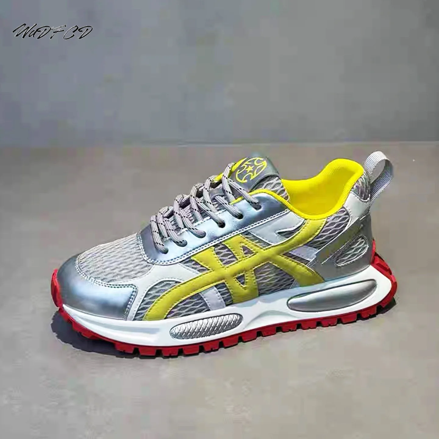 

Кроссовки на массивном каблуке, мужская дизайнерская спортивная обувь на мягкой подошве, модная повседневная кожаная ткань, дышащая спортивная обувь на увеличенной платформе