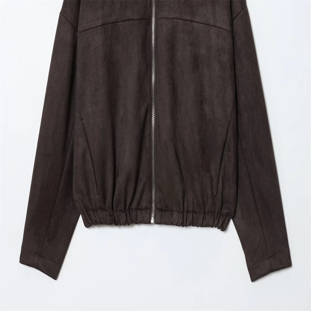 秋の新作 レディース ラウンドネック ジップアップ フリース風 パイロットジャケット ジャケット ジャケット